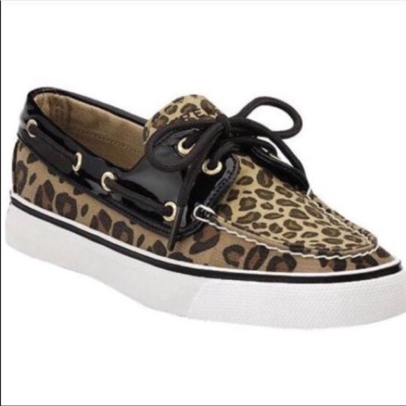 leopard print sperry
